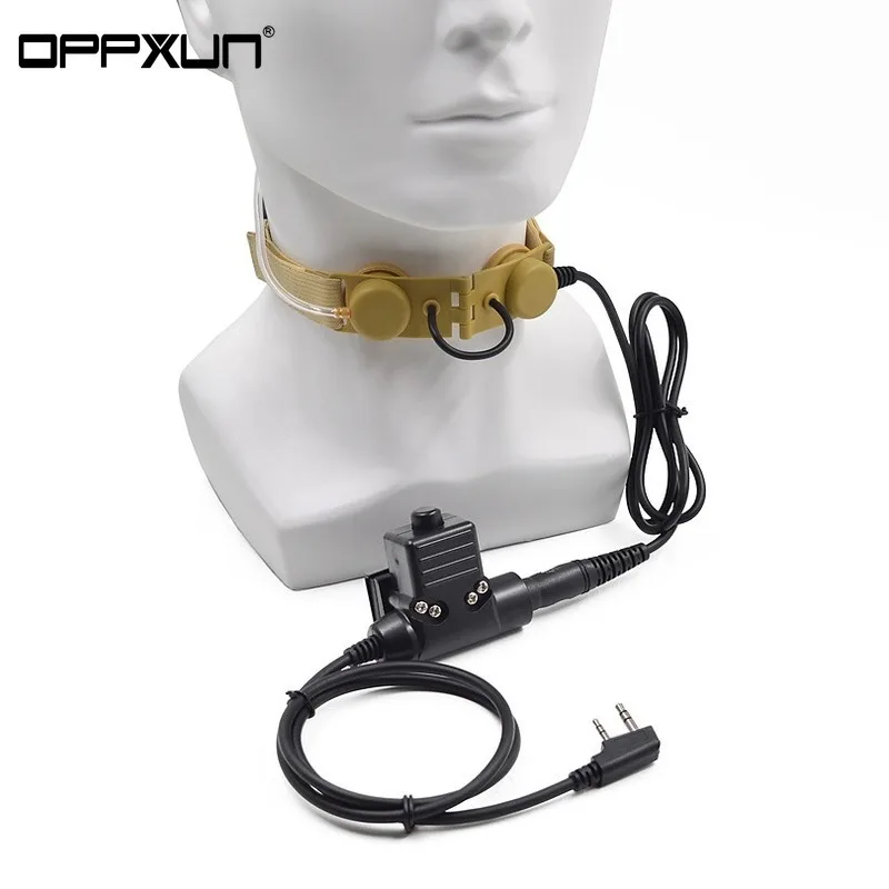 

U94 PTT for Kenwood TYT Baofeng dual-use walkie-talkie UV-5R UV-6R UV-S9 BF-999S Radio Tactical Throat Headset UTT