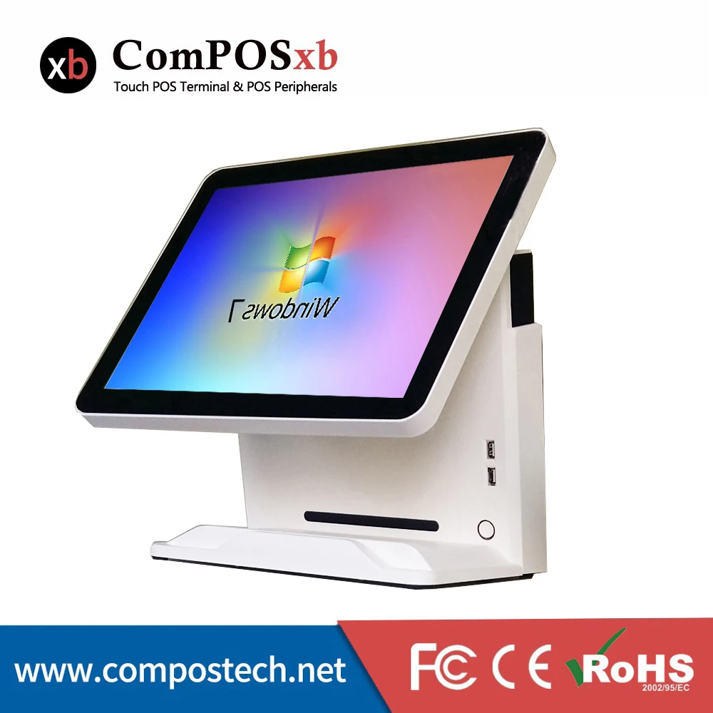 POS-системы Windows Pos все в одном 15-дюймовый POS-терминал емкостный сенсорный кассовый