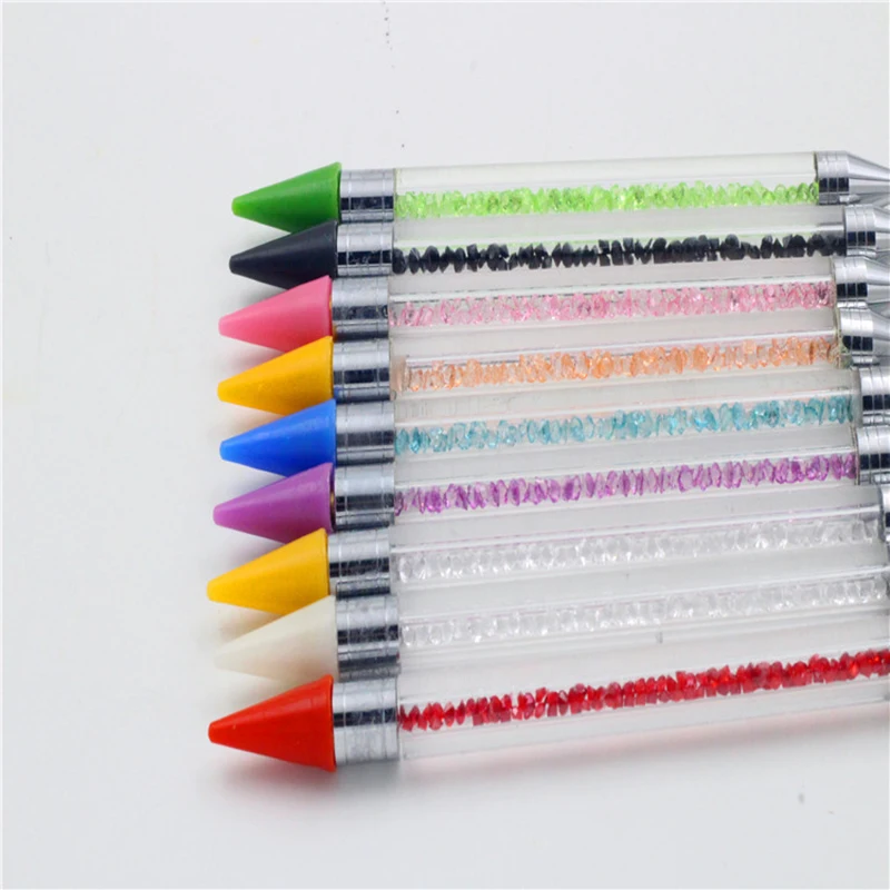 Женская Дамская ручка для точечного дизайна ногтей модная красивая 3D наклейка