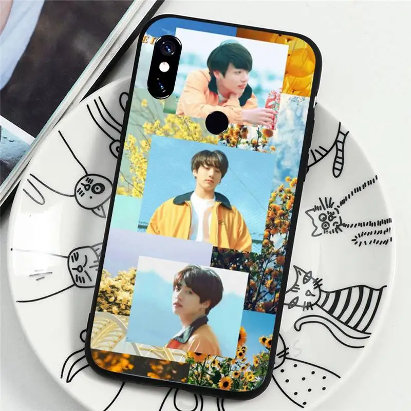 

Jungkook kpop singer luxury design Phone Case shell For Xiaomi Redmi note 7 8 9 t k30 max3 9 s 10 pro lite