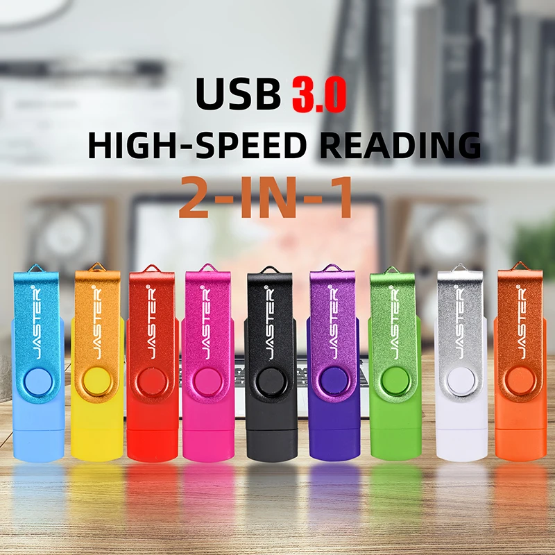 

JASTER 3 in 1 OTG High speed USB 3.0 flash drive 128GB Adapter Gift TYPE-C Pen Drive 64GB pendrive 32GB 16GB 8GB 4GB USB Stick