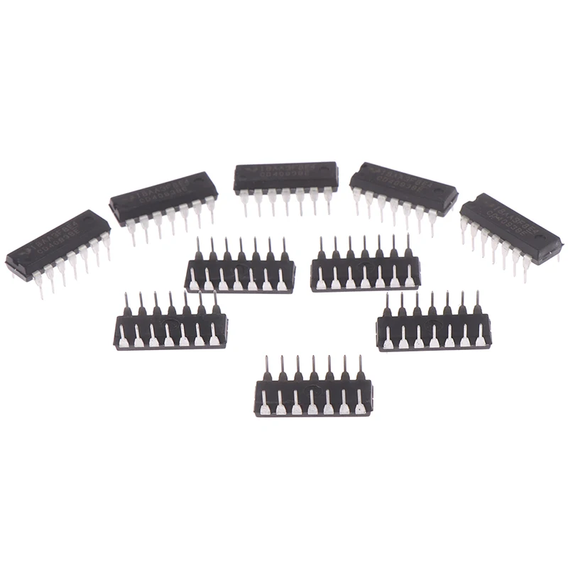 10 шт. CD4093BE DIP14 CD4093 DIP 4093 14 4093BE новое и оригинальное IC|Детали аксессуары для