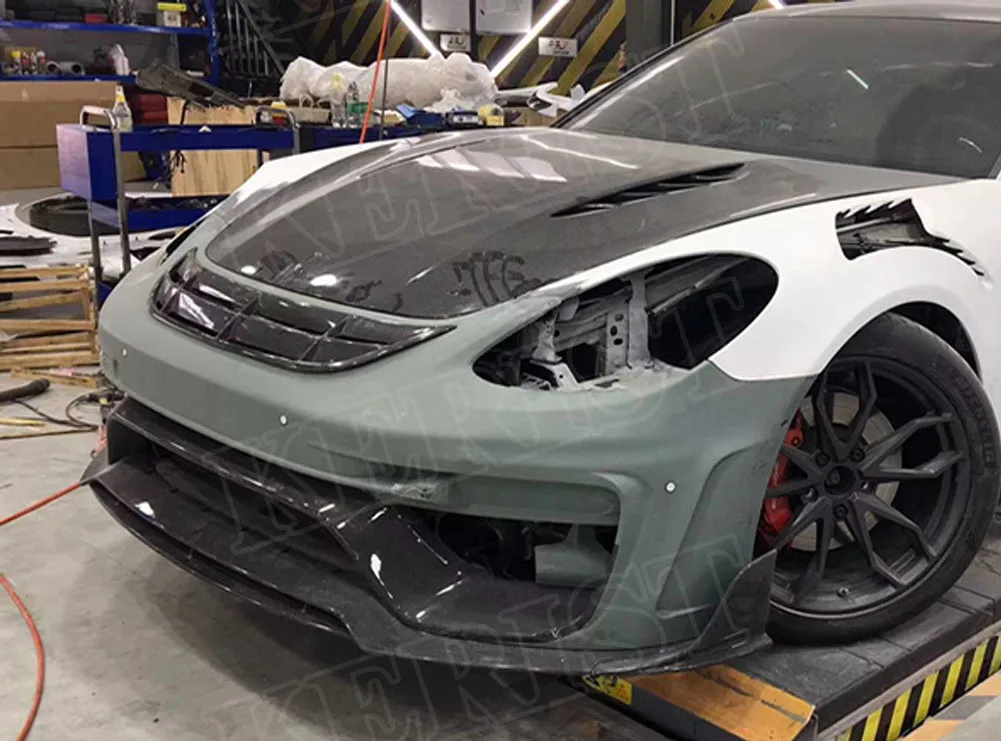 Передний бампер из углеродного волокна накладка на решетку гриля подходит для