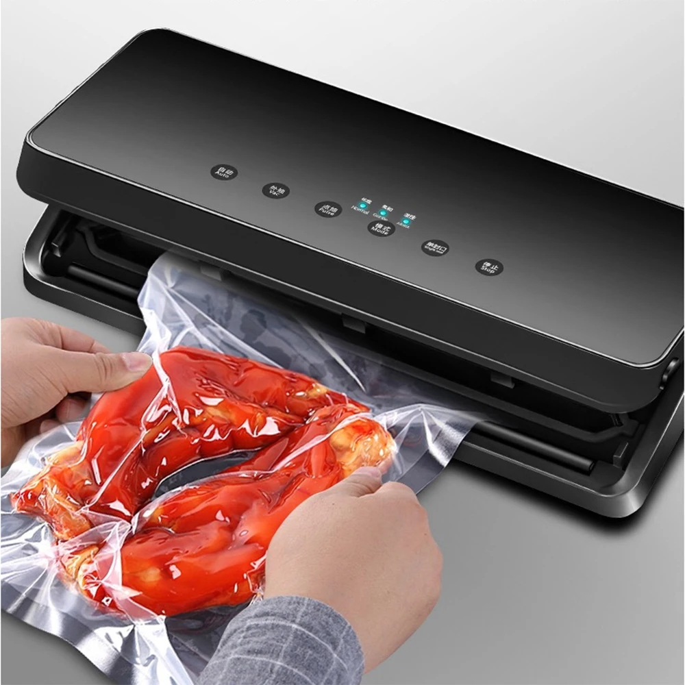 

110V 220V Portable Detachable Fully Automatic Food Vacuum Sealer Kitchen Vacuum Sealing Packaging Machine With 10pcs Bags