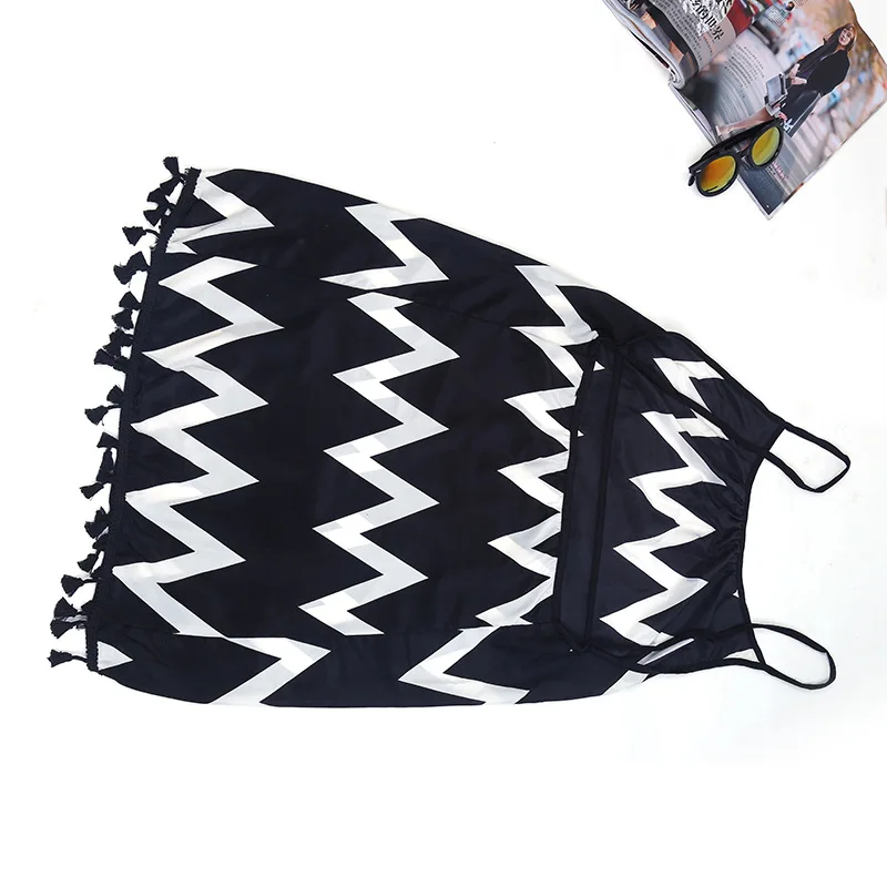 2019 Новая летняя сексуальная пляжная юбка на бретельках Короткое мини платье