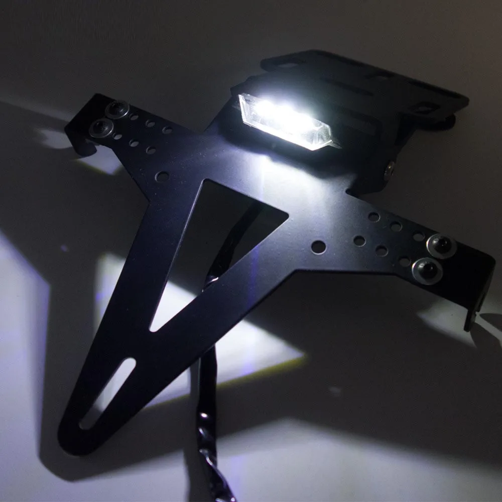 

1 Set Universal Motorcycle Adjustable Angle Aluminum License Number Plate Frame Holder Bracket