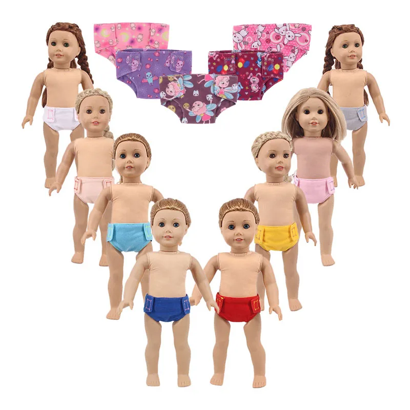 Panties Multocolor For 18 Inch Americian&43cm  Born  Baby Daily Underwear Our Generation Girls Toys ,gift