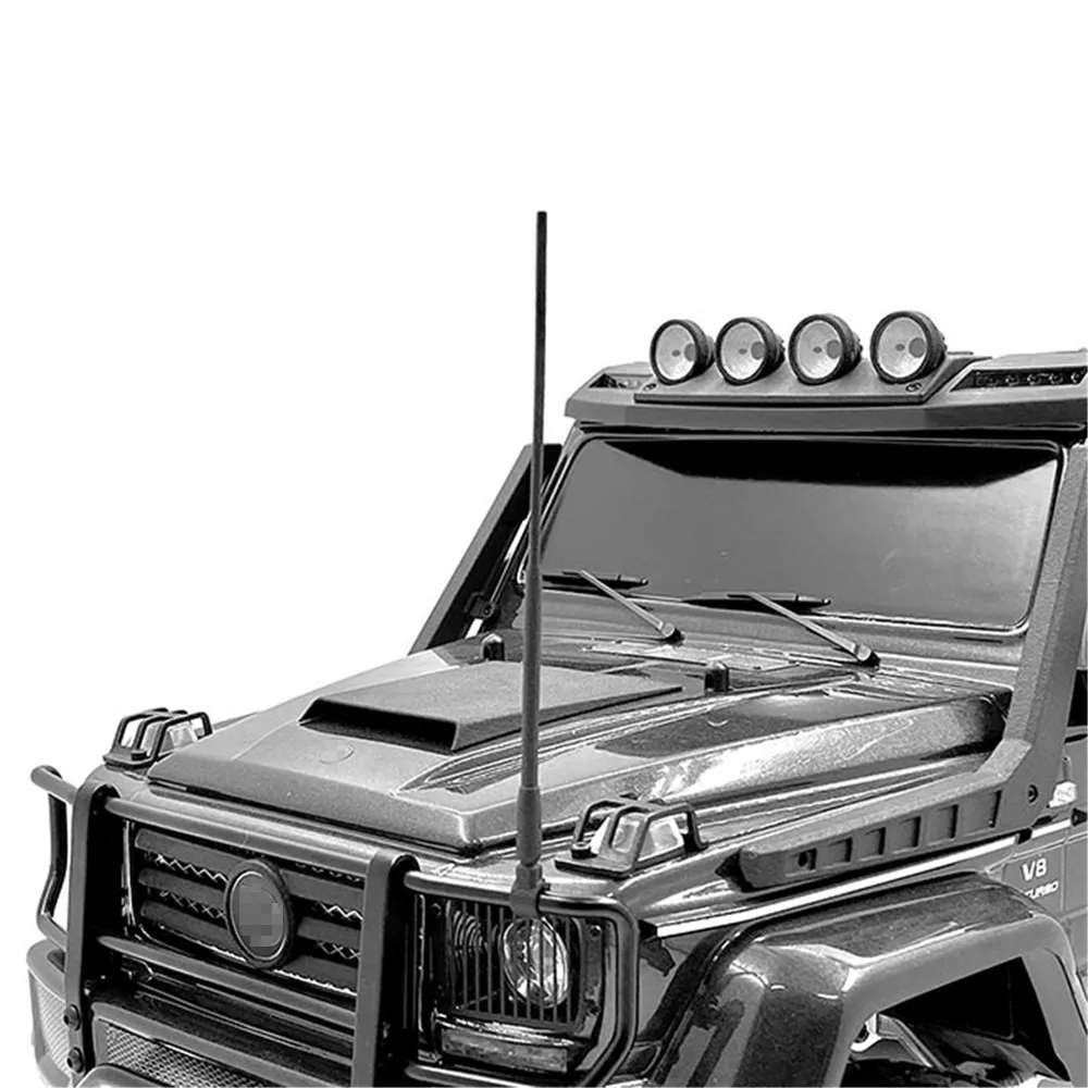 Пластиковая антенна и металлический передний бампер для 1/10 TRAXXAS TRX6 G63 TRX4 G500 RC