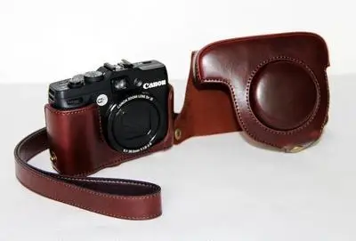 Bolsa de Couro para Câmera Capa de Proteção para Canon G16 à Prova Fotográfica D’água G10 G11 G12 G15