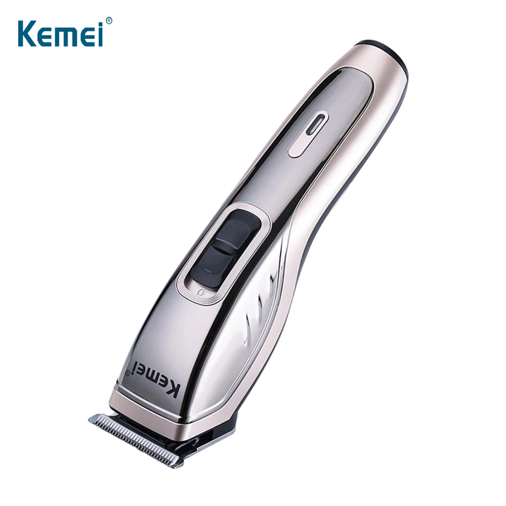 KEMEI триммер для волос с одним лезвием профессиональная машинка стрижки моющаяся
