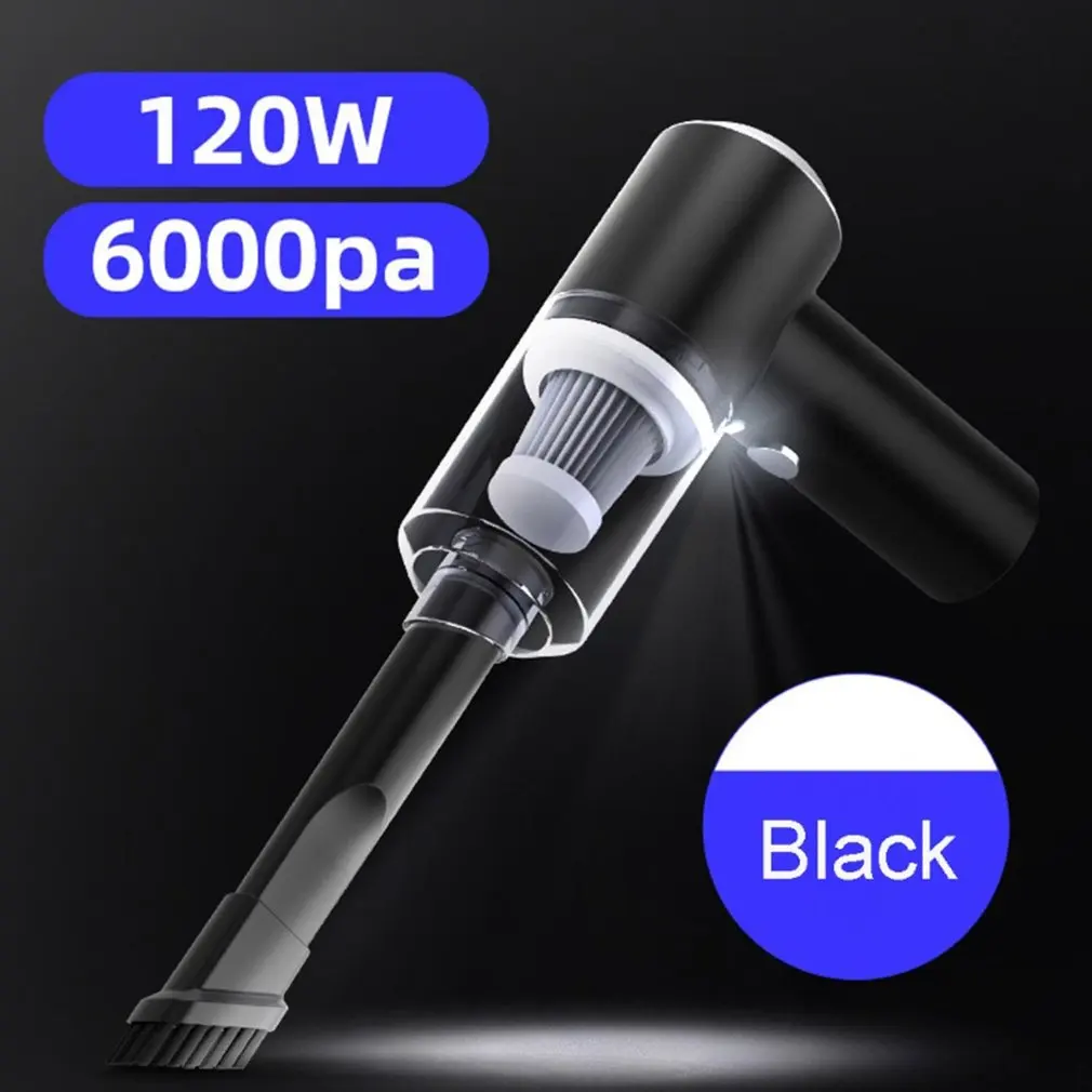 

Powerful Mini Car Vacuum Cleaner With LED Light Lasting Suction No Attenuation Low Noise Fast Vacuum Cleaner