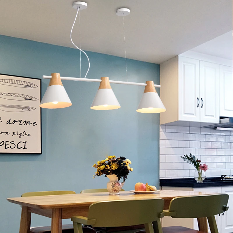 Nordic новый дизайн подвесной светильник s деревянный для обеденного стола