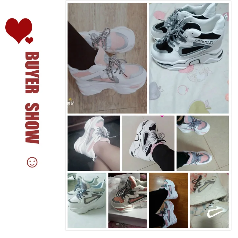 Женские кроссовки на массивной платформе высоком каблуке цвет в ассортименте |