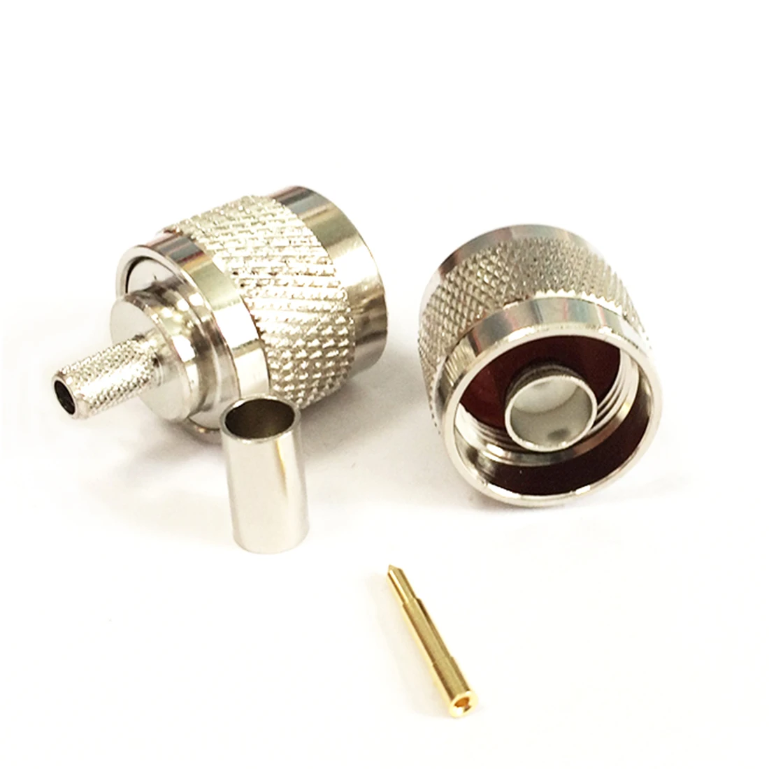 

10pcs N Type RF Coax Connector Male Plug Crimp For RG58 LMR195 Cable Straight Wholesale Fast Ship