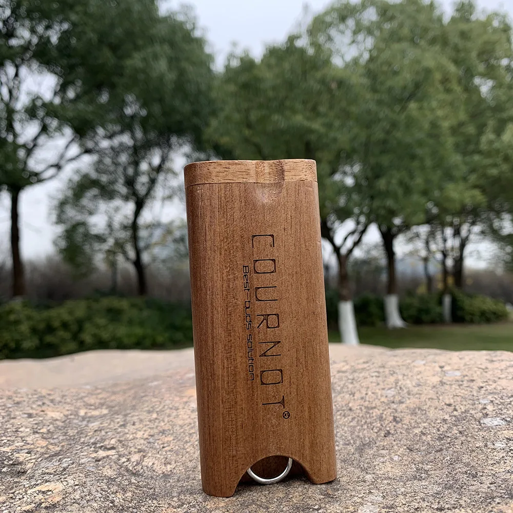 COURNOT Rose Wood Dugout Digger One Hitter Pipe из натурального дерева коробка для хранения с
