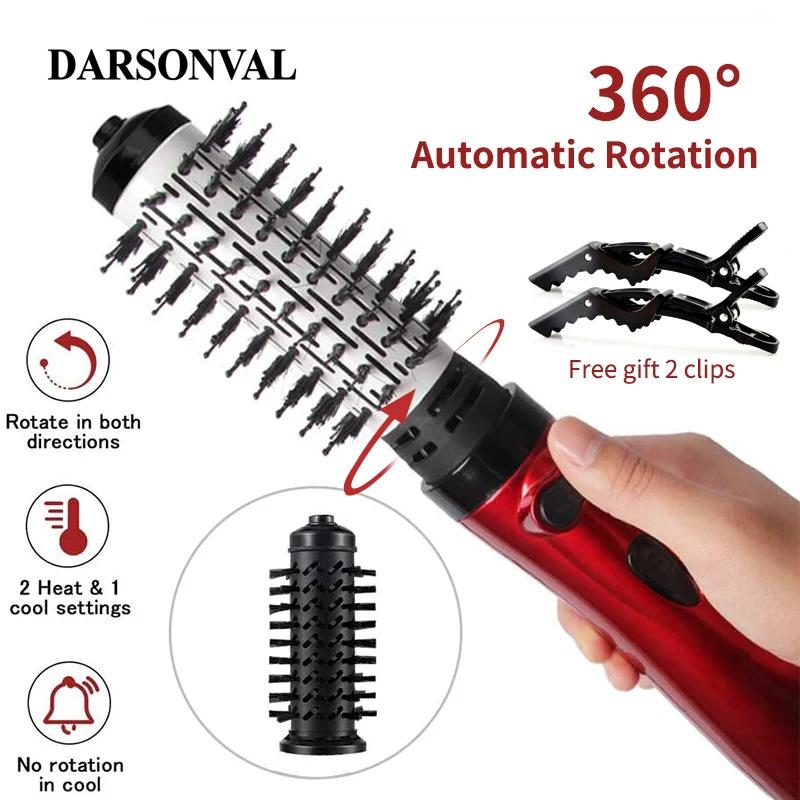 

DARSONVAL 3 In 1 Hair Dryer Brush Automatic Rotating Hot Air Brush Electric Comb Multifunction Anion Brush Curling Hair Curl