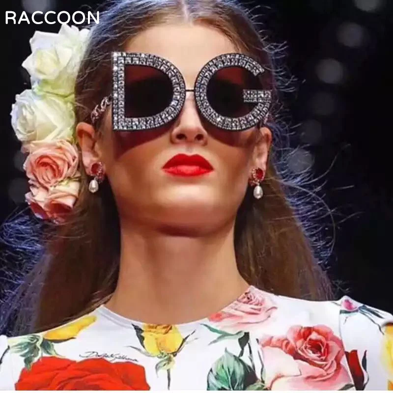 2021 Модные солнцезащитные очки с надписью женские оверсайз роскошные Брендовые