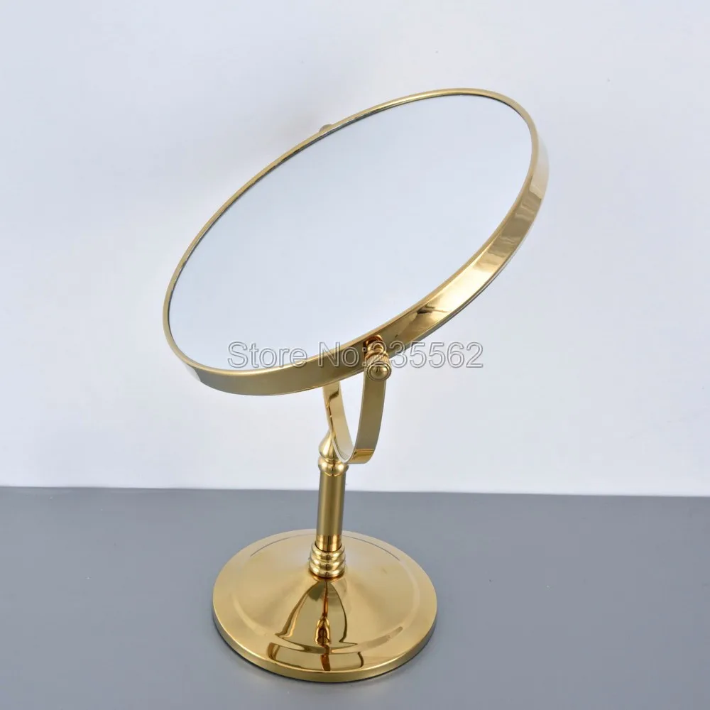 Зеркало для макияжа 8 дюймов латунное увеличительное зеркало 3X/1X Золотое