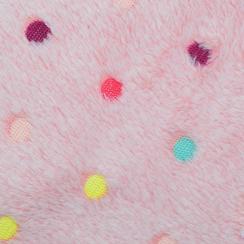 Мягкое Флисовое одеяло для кошек и собак зимнее теплое с принтом в горошек чехол