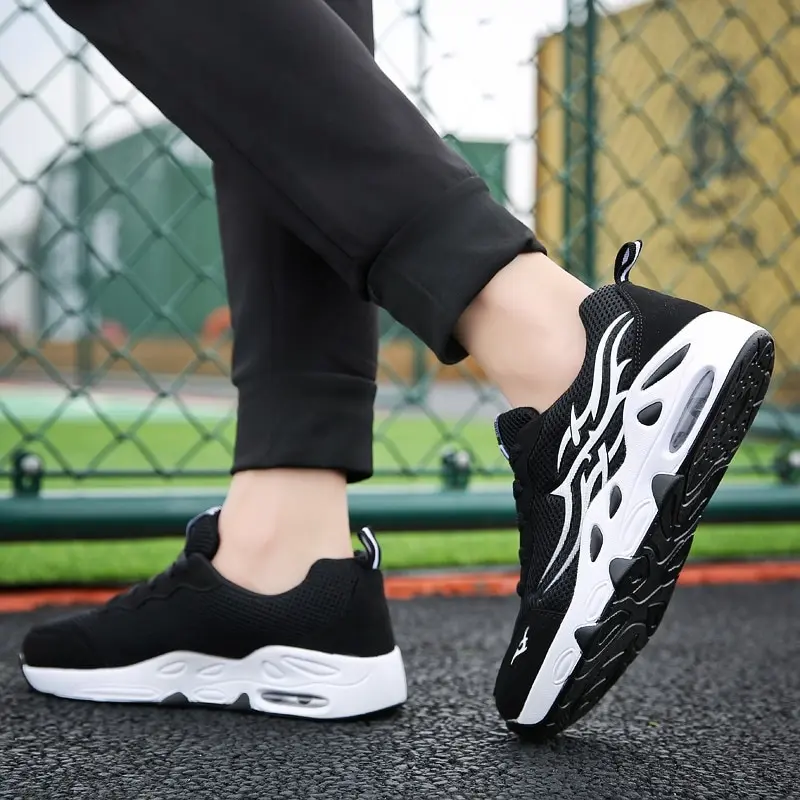 Легкая мужская обувь удобные дышащие новые сетчатые мужские повседневные туфли