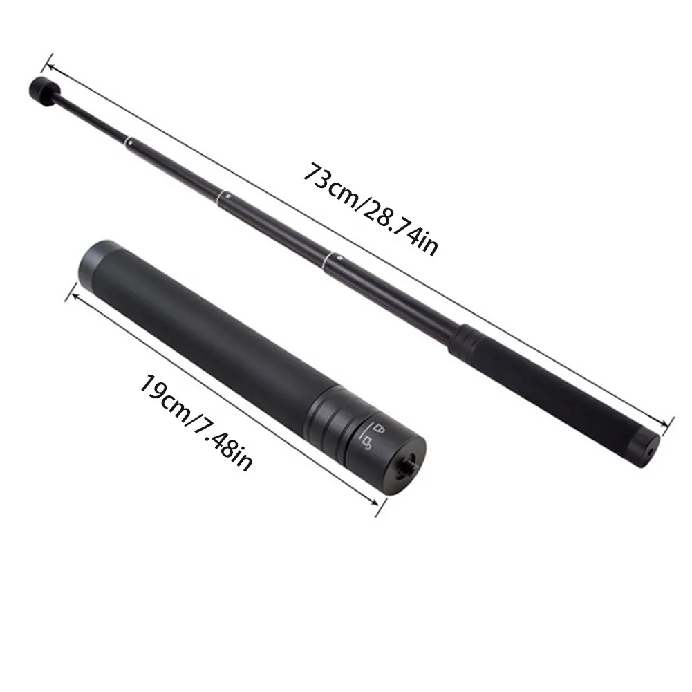 

Travel Smooth DSLR Camera Gimbal Extension Pole Selfie Handheld Adjustable 29inch Stabilizer Accessory Stick With Gimbles