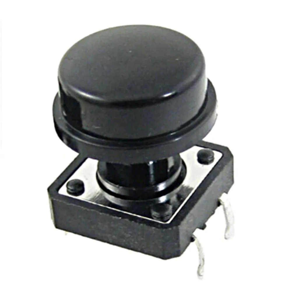

10pcs 4 Pin Tactile Push Button Switch With Cap Momentary Tact Switch 12x12x12mm