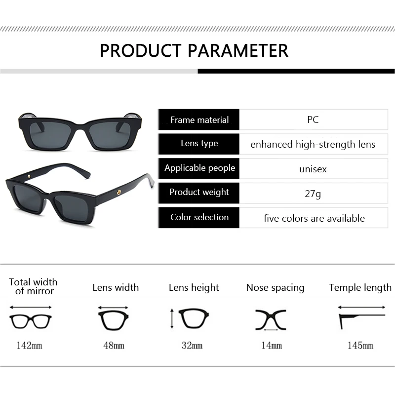 2021 новые женские прямоугольные Винтажные Солнцезащитные очки брендовые