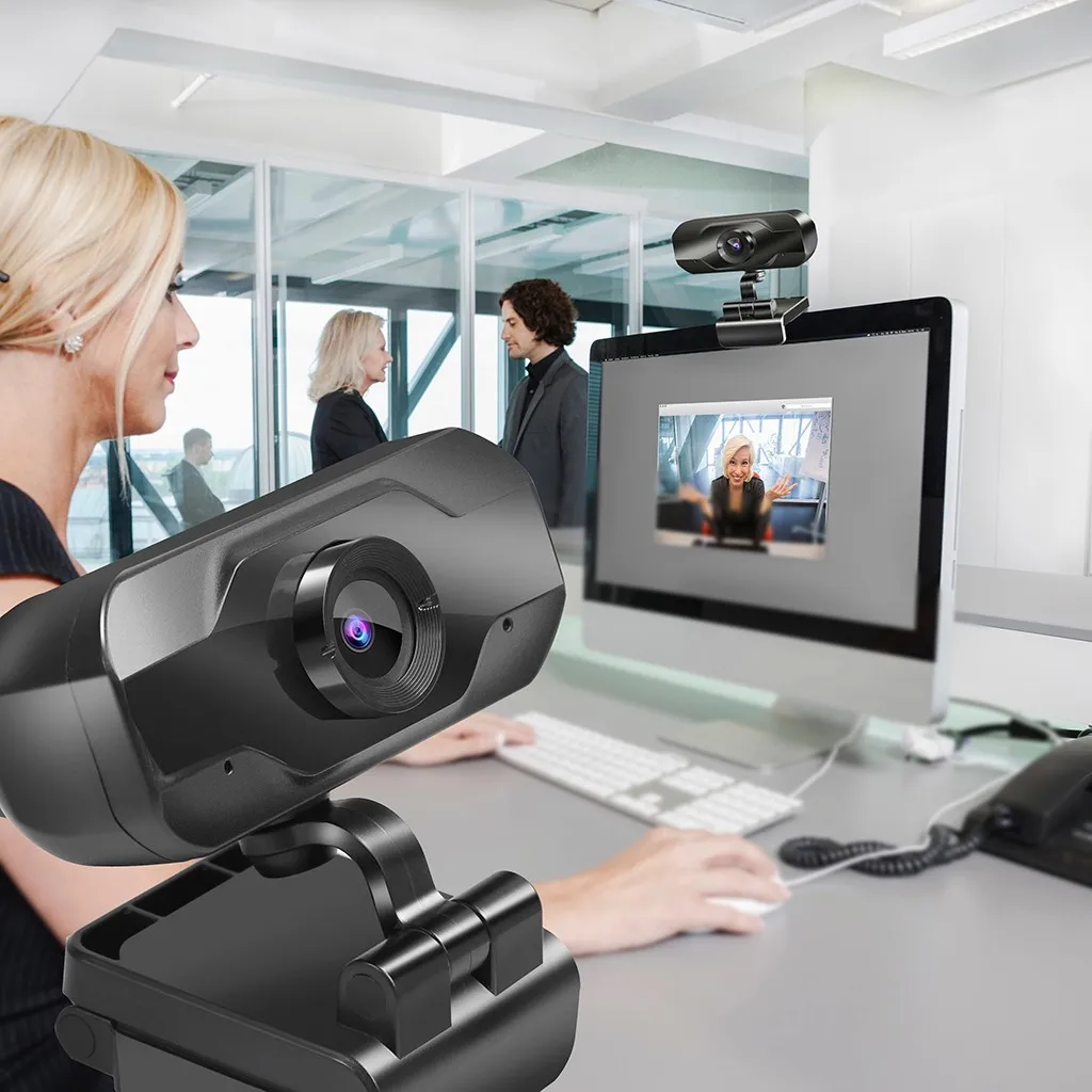 

Webcam Built-in Microphone USB Plug And Play Live Course Conference Camera 720P HD Megapixels USB2.0 Webcam Camera with MIC NEW