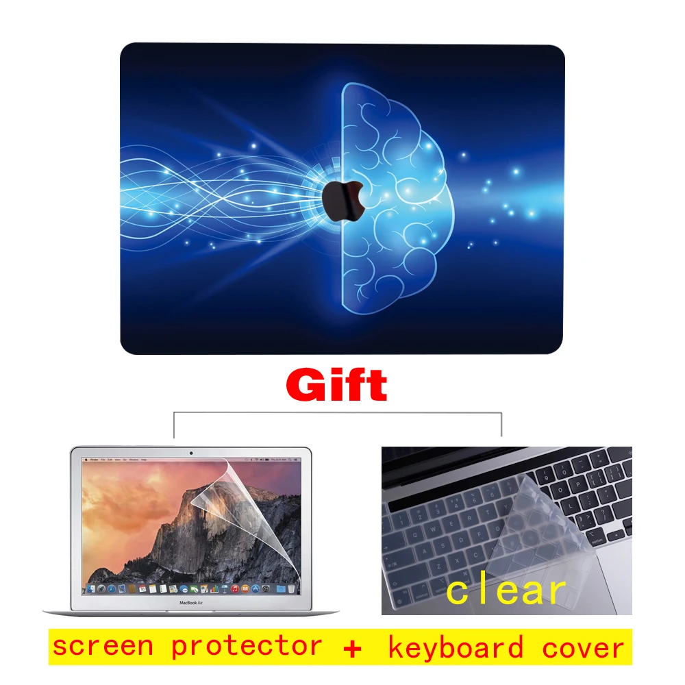 ai smart brain laptop case for macbook air 13 a2337 a2179 a2338 2020 m1 chip pro 12 11 15 a2289 mac book pro 16 a2141 free global shipping