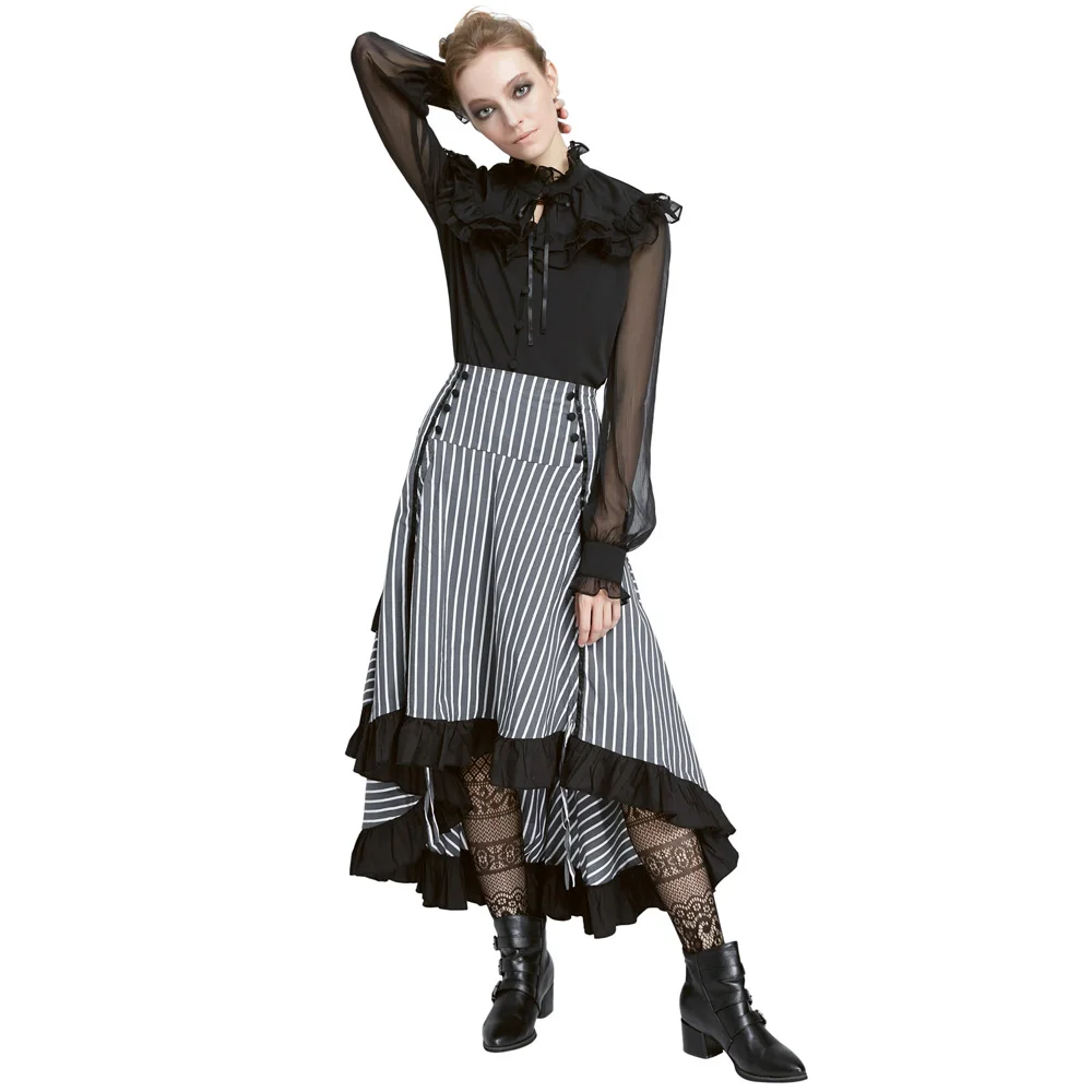 Юбка Belle Poque женская в стиле ретро и с ремнем пряжкой |