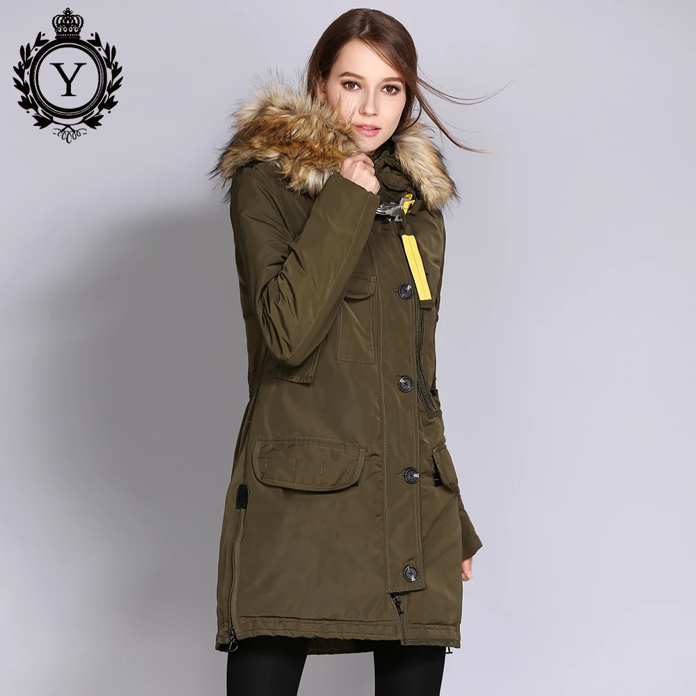 Женская Толстая зимняя куртка кутюрди с большим капюшоном из искусственного