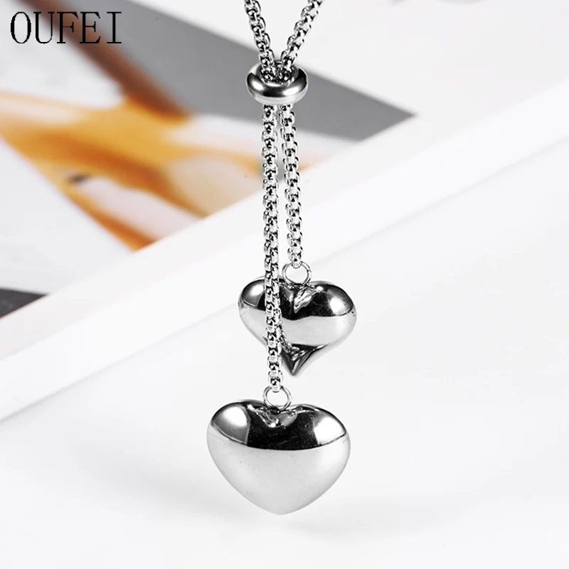 Ожерелье OUFEI из нержавеющей стали женское простое модное ожерелье аксессуары |