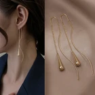 Женские Висячие серьги с кисточками, большие висячие серьги с кристаллами, свадебные украшения, Эффектные серьги, новинка 2021