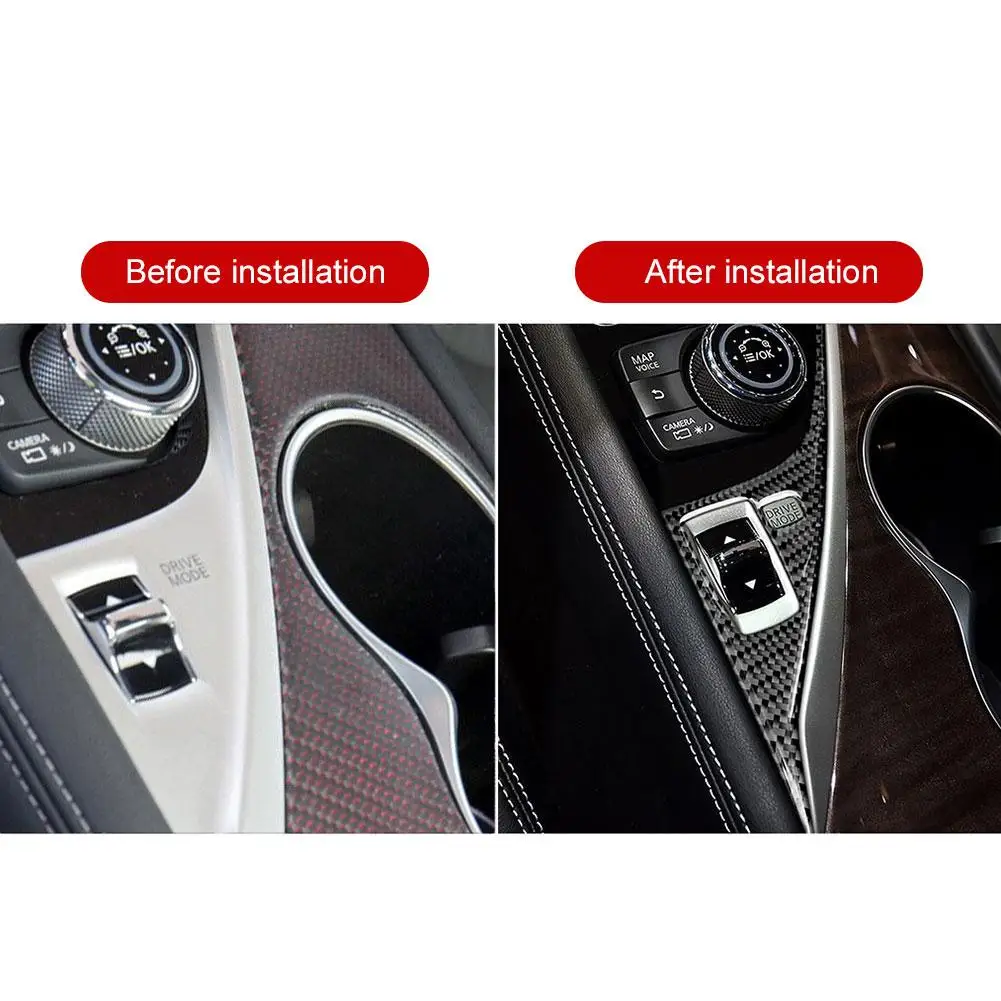 Автомобильный Стайлинг из углеродного волокна внутренняя панель привода