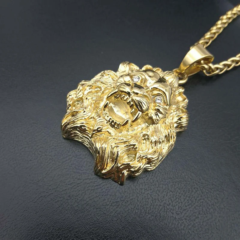 Мужское колье из нержавеющей стали в стиле хип-хоп |