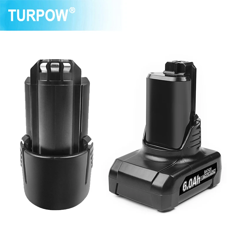 

Turpow 6000mAh Li-ion 12V Replacement Battery for Bosch BAT420 BAT411 BAT412 BAT413 BAT414 Max L50 Cordless Power Tools Battery