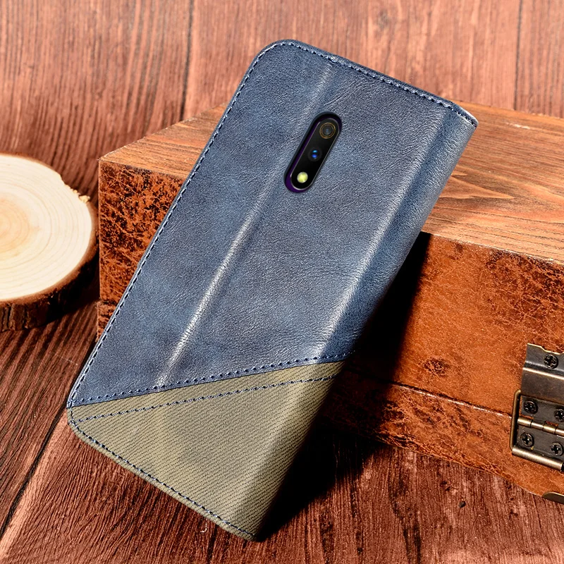 Чехол Realme X 6 5 дюйма комбинированный цветной Ретро чехол для телефона RMX1901 RMX1903