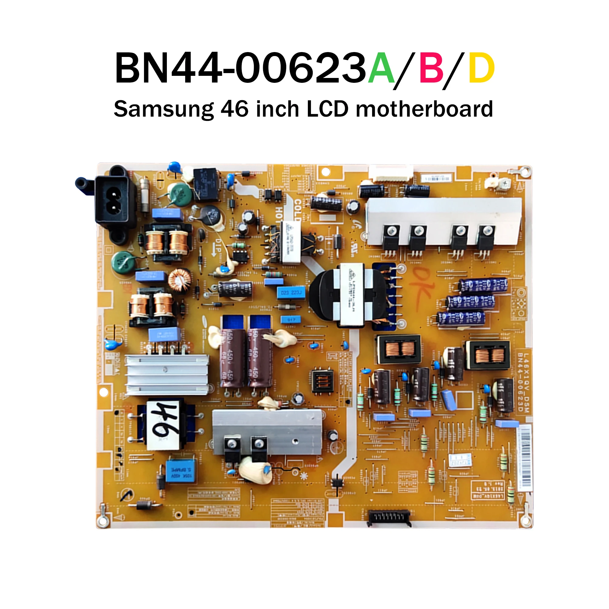 100% test BN44-00623 B D A is suitable for Samsung LCD motherboard UE46F6100 L46X1QV_DSM UE46F6100AW UA46F6400AJ UE46F6400