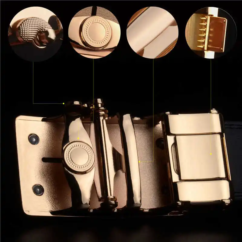 

Male Metal Automatic Belt Men Top Quality Leather for Men
