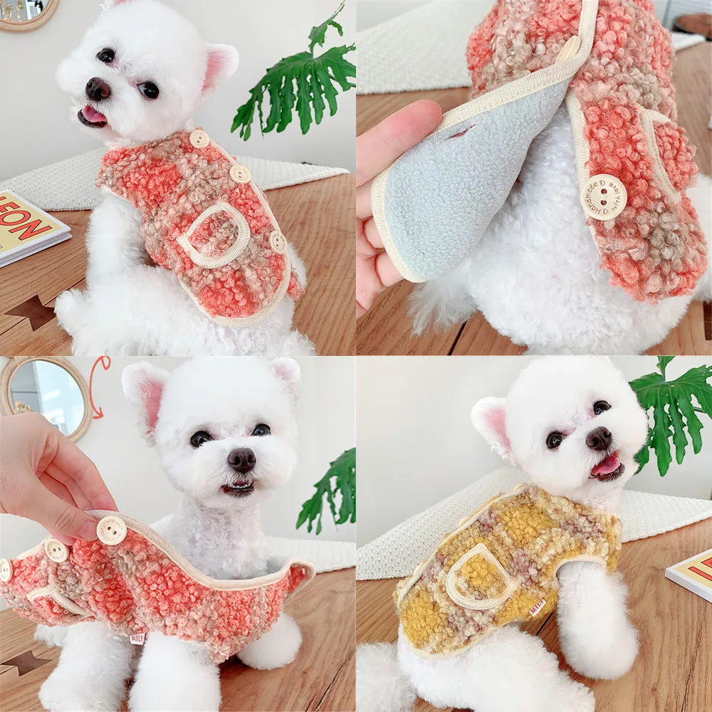 

2020 New Dog Vest Coat Puppy Outfit Small Dog Clothes Apparel Cat Yorkshire Pomeranian Maltese Poodle Schnauzer Pet Clothing