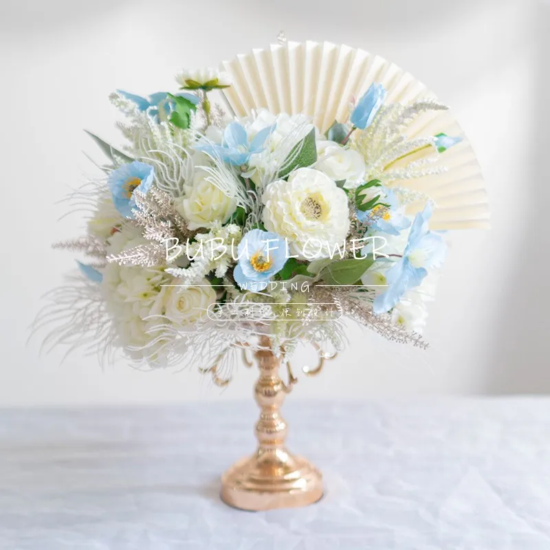 Simulation Fake Flower Table Flowers Decoration Wedding Row Floral Props Hotel Welcome Area Decorations | Дом и сад