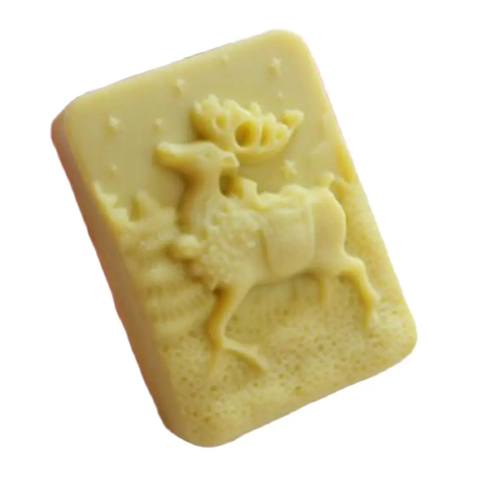 

Christmas Cartoon Elk Silicone Molds DIY Clay Soap Decorative Moulds