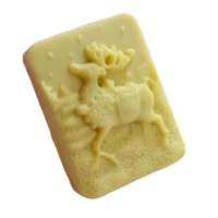 christmas cartoon elk silicone molds diy clay soap decorative moulds
