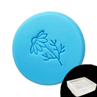 flower leaves tree pattern stamp home cleaning natural seal acrylic transparent imprint soap stamp for handmade making chapter