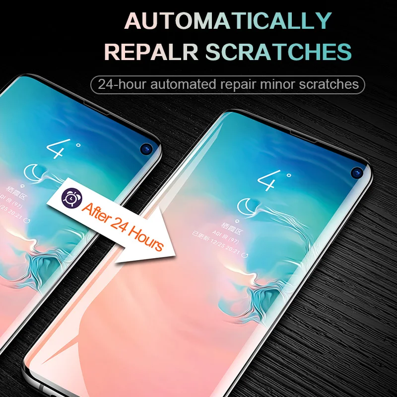 Защитная Гидрогелевая пленка для Samsung S20 Ultra S10 S9 S8 Plus S10e S7 Edge Note 20 10 Lite (не стекло)