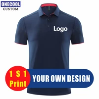 onecool casual high quality sports quick drying polo shirt custom logo embroidery personal design brand t shirt printed picture