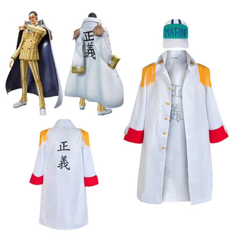 2019 Аниме ONE PIECE Borsalino Justice плащ косплей костюм одна деталь толстовки кофты Косплей