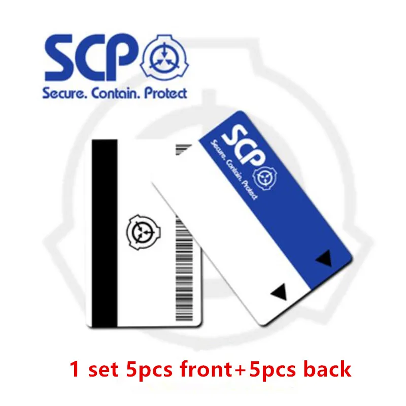 6 Наклейки для карт SCP специальные процедуры удержания основы Логотип Косплей карточная карта доступа - Цвет: 6