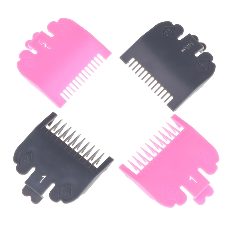 2pcs Professional Cutting Guide Comb 1.5mm 3mm Set Hairdressing Tool Colorful Limit Comb Set for Electric Hair Trimmer Shaver