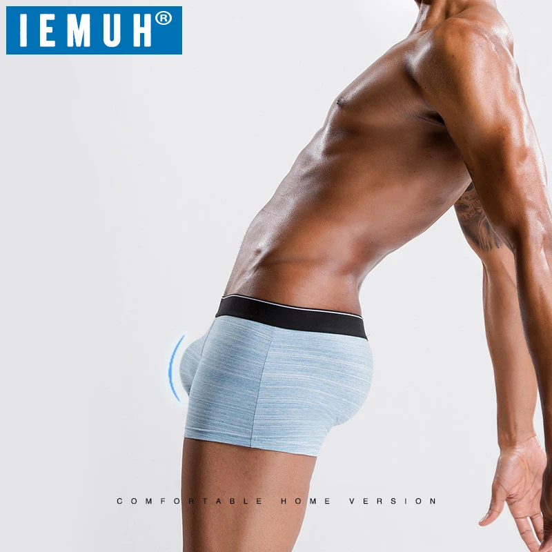 IEMUH 4 шт./лот мужское нижнее белье боксеры Мужские дышащие хлопковые трусы